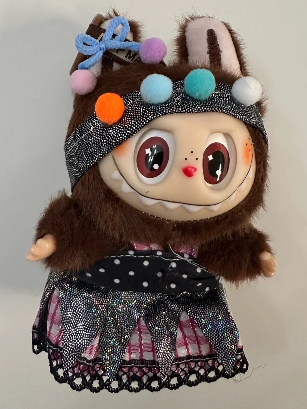 POP MART Labubu The Monsters Fall In Wild Plush Keychain Pendant - Authentic